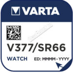 VARTA 377 , SR626 , SR66 EZÜSTOXID ÓRAELEM 1,55V