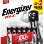 ENERGIZER MAX 4+2 TARTÓS MIKRÓ ELEM AAA