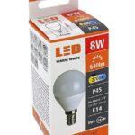 TRIXLINE 8W E14  P45  2700K  640 LUMEN LED IZZÓ